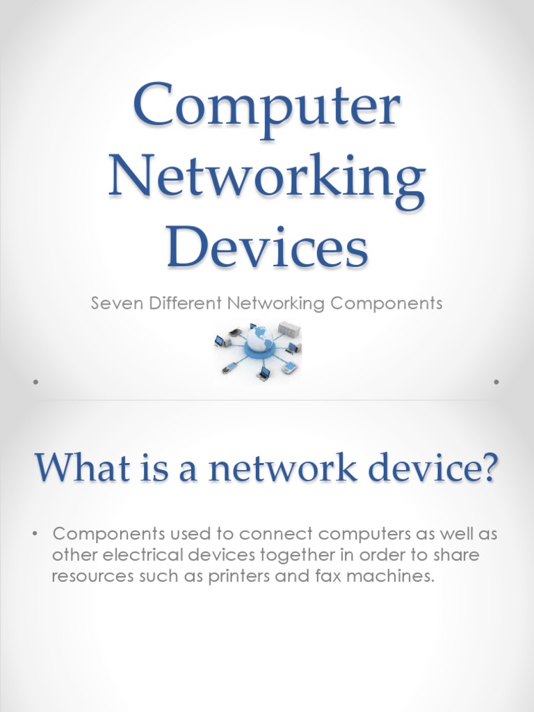 Computer Networking Devices PDF Computer Network Network Switch