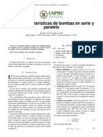 Curvas Caractersticas de Bombas en Serie y Paralelo