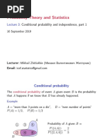 Probability Theory and Statistics