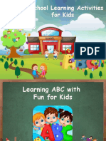 Preschool Learning Activities For Kids