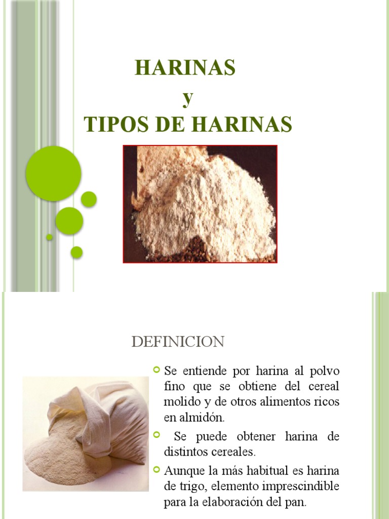 2.4 Harinas y Tipos de Harinas | PDF | Panes | Trigo