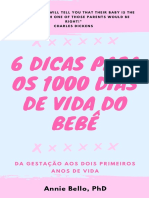 6 DICAS PARA OS 1000 DIAS DE VIDA DO BEBÊ