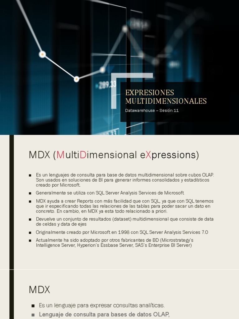 Introducción a MDX en SQL Server | PDF | SQL | Bases de datos