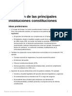 Evolucin de Las Principales Instituciones Constituciones