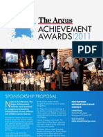 Argus Achievement Awards Sponsorship Proposal 2011