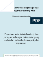 (FGD) Social Mapping (Pasca FGD) Gunung Riut