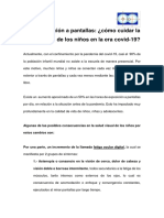 Recomendaciones Cesop Como Cuidar Salud Visual en Pandemia Ninos