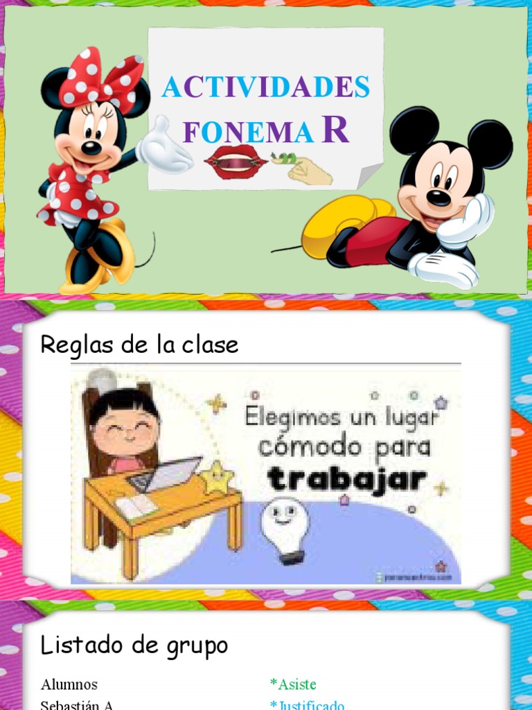 Actividades Fonema R para Alumnos | PDF | Palabra | Comunicación humana