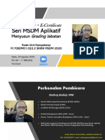 Seri-2 Webinar Menyusun Grading Jabatan 29-8-2020 by Dadang Budiaji