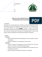 Practica No. 1 - Principios Bã¡sicos de La FarmacologÃ A