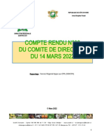 Compte Rendu Du Comite de Direction N06 2022