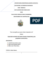 Analisis de La Resistencia de Guadua Amplexifolia Bambú Como Material de Construcción