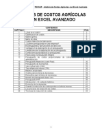 1 Libro. Análisis de Costos Agrícolas Con Excel Avanzado. DCD