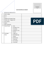 Format Daftar Riwayat Hidup