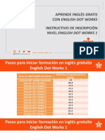 Pasos para Iniciar Formación en Inglés Gratuita - English Dot Works 1