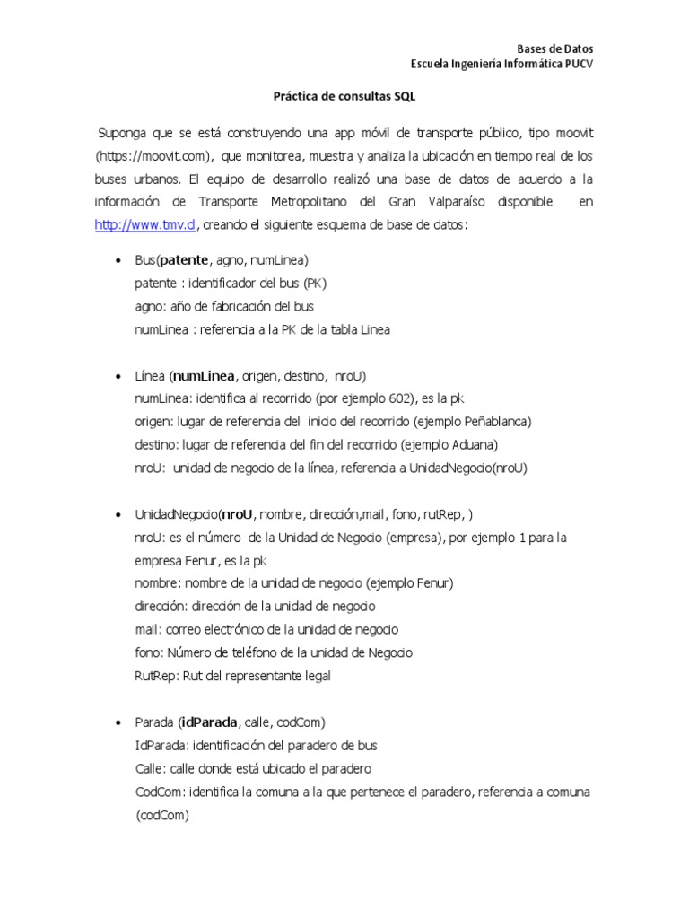 Bd actividad de aula sql buses 2019 pdf bases de datos inform tica