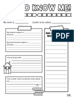 Printable All About Me Worksheet Page 9