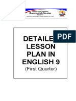 Detailed Lesson Plan in English 9: (First Quarter)