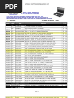 Notebook Price List