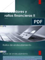 TEMA 5 Indicadores y Razones Financieras II - Deuda, Rentabilidad y Mdo.