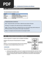 SECTION 1 - Fundamental of Hardware and Software: Describe A General-Purpose Computer System