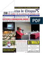 Periódico Noticias de Chiapas, Edición Virtual Jueves 25 de Agosto de 2022