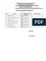 Daftar Penerimaan Barang BPD