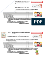 Rol Examenes Inicial 2022