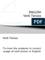 Verb Tenses English