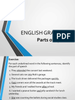 Parts of Speech (English)
