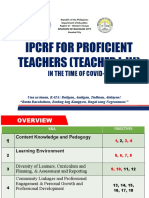 Ipcrf For Proficient Teachers (Teacher I-Iii) : in The Time of Covid-19