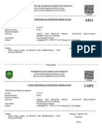 Pemerintah Daerah Kabupaten Subang: Tanda Penerimaan Pemohon/ Berkas Izin