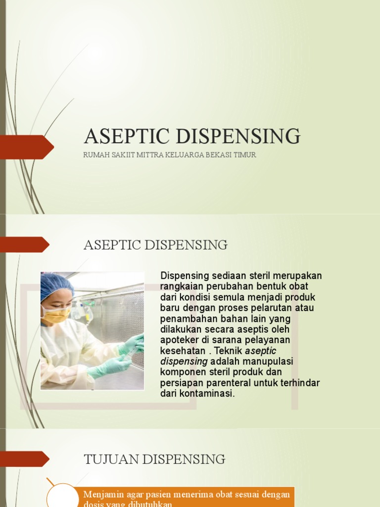 Pengertian Aseptic Dispensing PDF