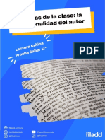 Preguntas de La Clase - La Intencionalidad Del Autor