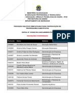 Inscrições Confirmadas - Edital 19 - 2022 PSS Campus Canindé