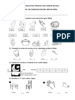 EXAMEN COMUNICACION  ABRIL