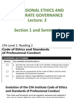 Professional Ethics and Corporate Governance Section 1 and Seminar 2