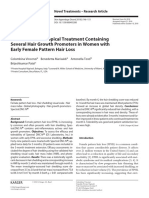 Effects of A New Topical Treatment Containing Several Hair Growth Promoters in Women With Early Female Pattern Hair Loss