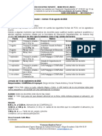 Comunicado No 020 de Coordinador - Viernes 19 de Agosto de 2022