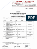 Notice-Tentative Exam Dates