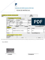 FICHA DE MATRICULA 2022