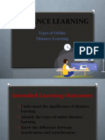 Types of Online Distance Learning