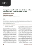 Comparisons of Health Care Systems in The United States, Germany and Canada