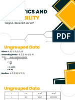 Statistics and Probability Grouped and Ungrouped Data