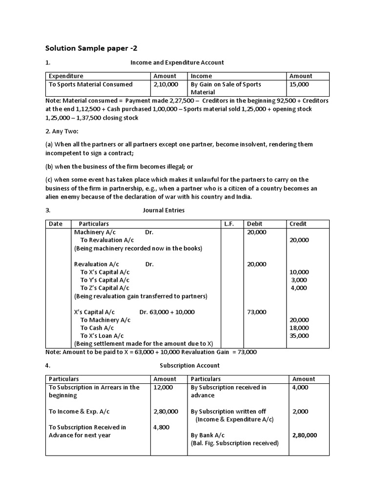 Income and Expenditure Account Analysis | PDF | Fixed Asset | Debits ...