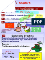 Algebraic Expressions III: X - y X + y