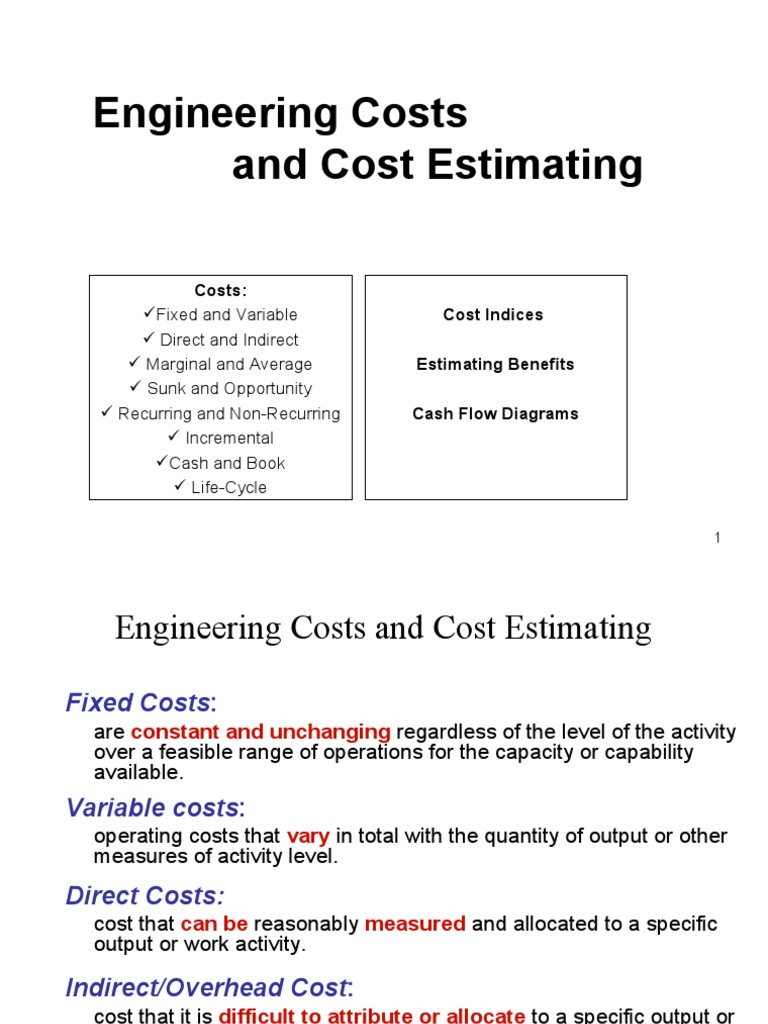 Engineering Costs and Cost Estimating PDF Cost Index (Economics)