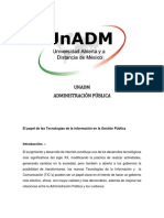 Gestion Publica y El Uso de Las Tic