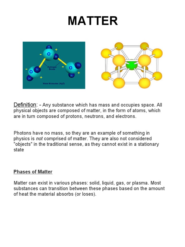 Matter Definition PDF Matter Liquids