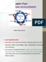 Training and Development: Chapter Four